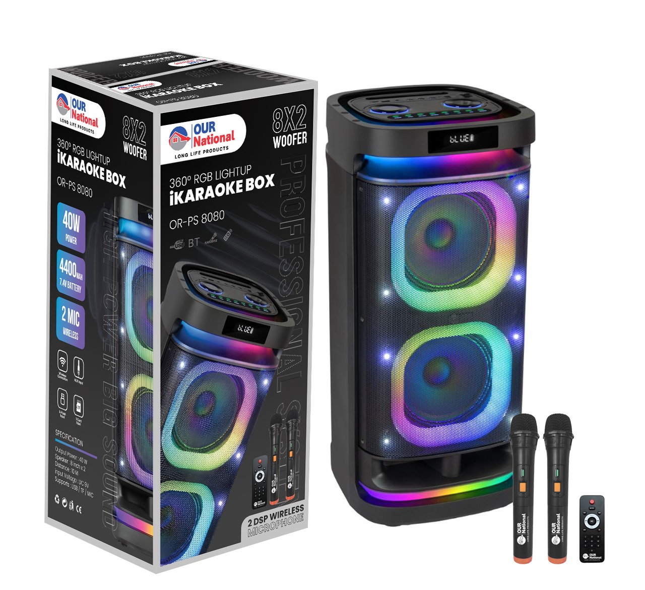 8"x 2 Our National Speaker