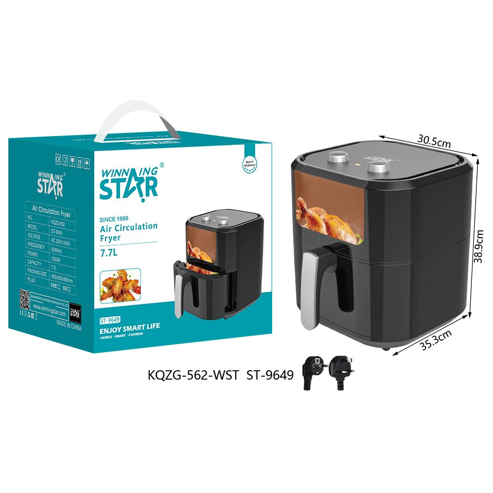 1800W 7.7L Visible Air Circulation Fryer ST-9649